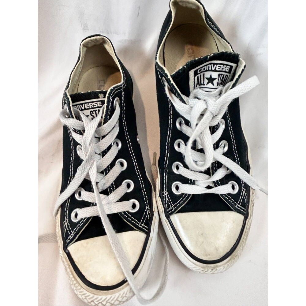 Converse Chuck Taylor All Star Low Top Black Canvas Sneakers Women’s 6.5